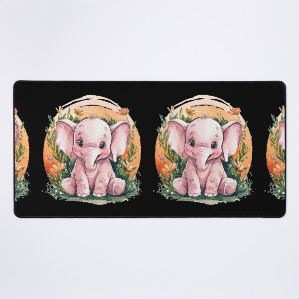 Item preview, Cute Elephant. Little elephant, colorful elephant, elephant drawing designed and sold by ElephantVibes.
