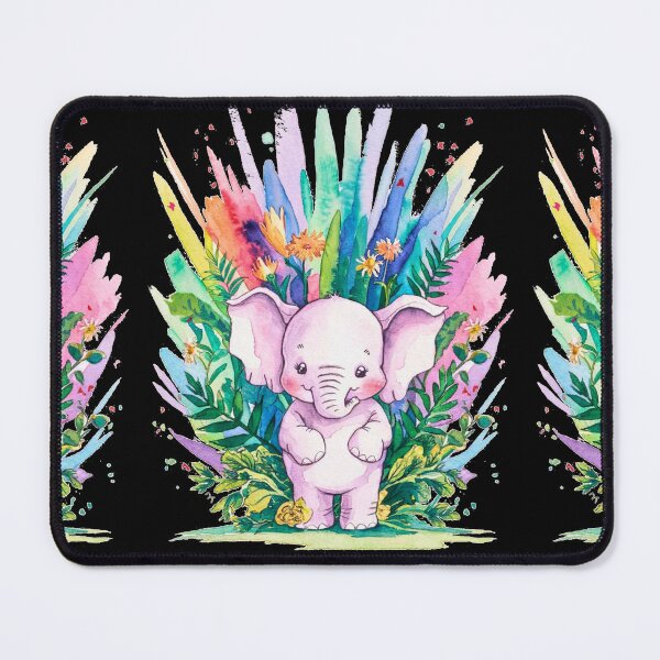 Item preview, Cute Elephant. Little elephant, colorful elephant, elephant drawing designed and sold by ElephantVibes.