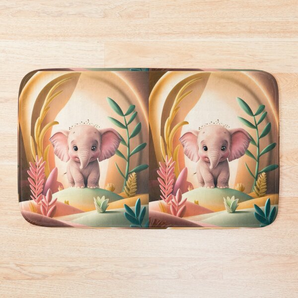 Item preview, Cute Elephant. Little elephant, colorful elephant, elephant drawing designed and sold by ElephantVibes.