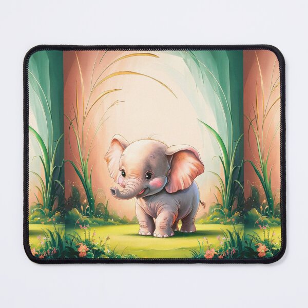 Item preview, Cute Elephant. Little elephant, colorful elephant, elephant drawing designed and sold by ElephantVibes.