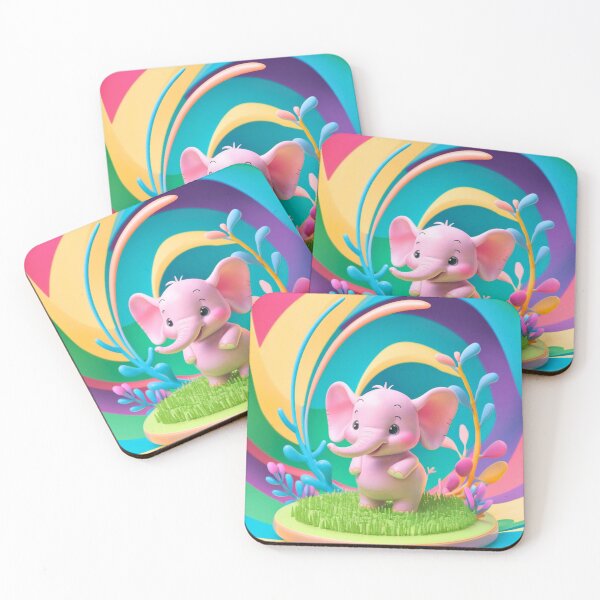 Item preview, Cute Elephant. Little elephant, colorful elephant, elephant drawing designed and sold by ElephantVibes.