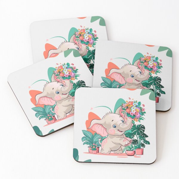 Item preview, Cute Elephant. Little elephant, colorful elephant, elephant drawing designed and sold by ElephantVibes.