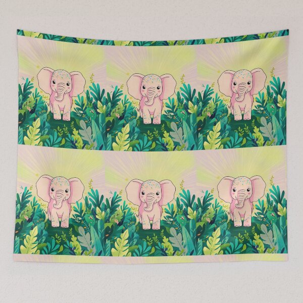 Item preview, Cute Elephant. Little elephant, colorful elephant, elephant drawing designed and sold by ElephantVibes.