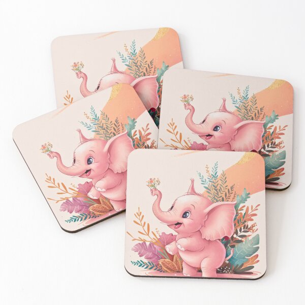 Item preview, Cute Elephant. Little elephant, colorful elephant, elephant drawing designed and sold by ElephantVibes.