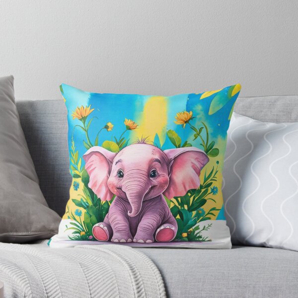 Item preview, Cute Elephant. Little elephant, colorful elephant, elephant drawing designed and sold by ElephantVibes.