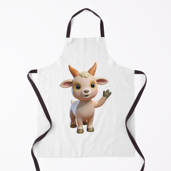 Item preview, a cartoon goat with horns and horns designed and sold by supakor.