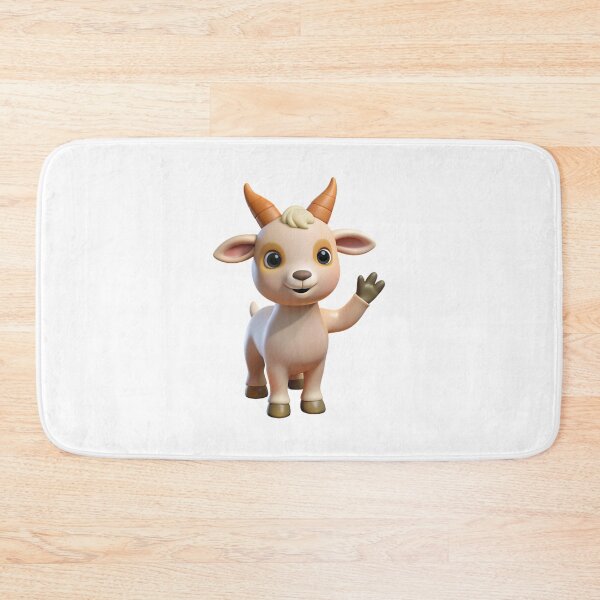 Item preview, a cartoon goat with horns and horns designed and sold by supakor.