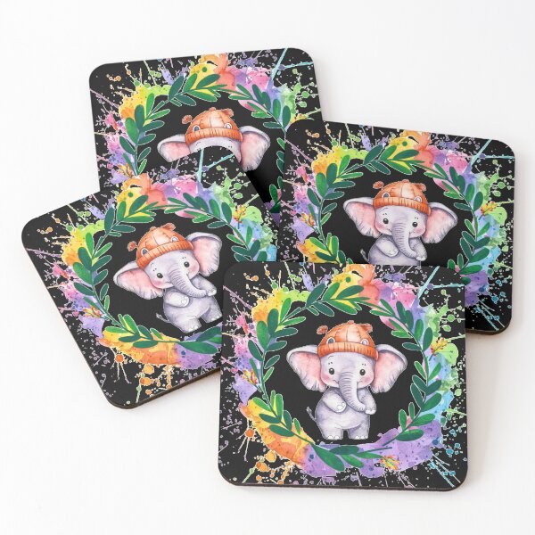 Item preview, Cute Elephant. Little elephant, colorful elephant, elephant drawing designed and sold by ElephantVibes.