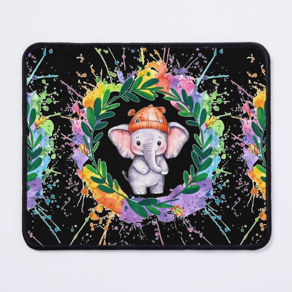 Item preview, Cute Elephant. Little elephant, colorful elephant, elephant drawing designed and sold by ElephantVibes.