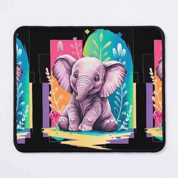 Item preview, Cute Elephant. Little elephant, colorful elephant, elephant drawing designed and sold by ElephantVibes.