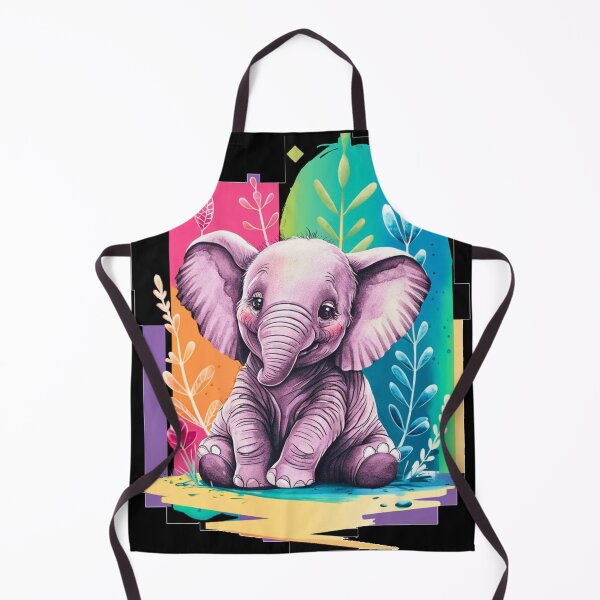 Item preview, Cute Elephant. Little elephant, colorful elephant, elephant drawing designed and sold by ElephantVibes.