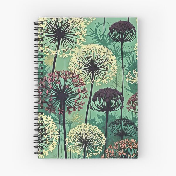 Item preview, Allium In Bloom Flower Background Retro Abstract Art 3 designed and sold by taiche.