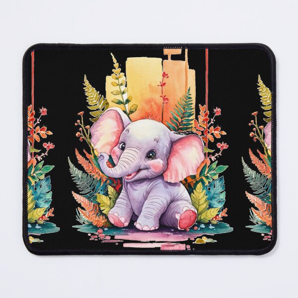 Item preview, Cute Elephant. Little elephant, colorful elephant, elephant drawing designed and sold by ElephantVibes.