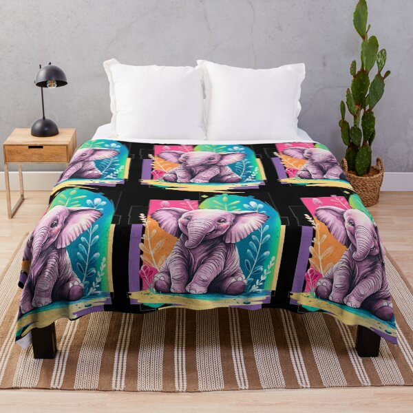 Item preview, Cute Elephant. Little elephant, colorful elephant, elephant drawing designed and sold by ElephantVibes.