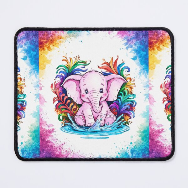 Item preview, Cute Elephant. Little elephant, colorful elephant, elephant drawing designed and sold by ElephantVibes.