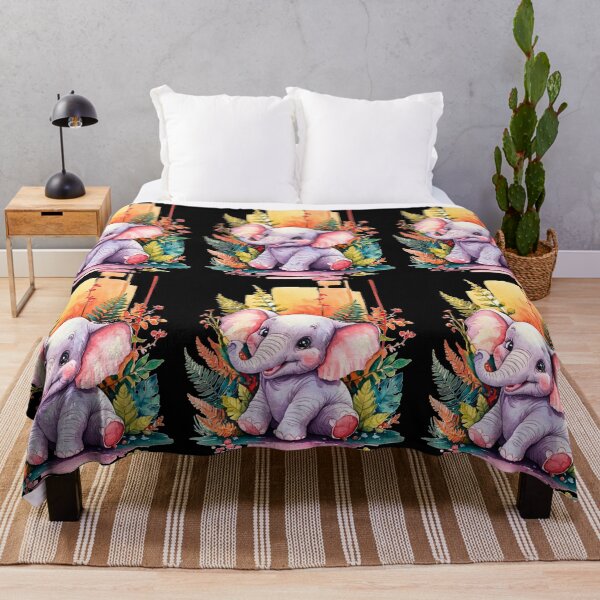 Item preview, Cute Elephant. Little elephant, colorful elephant, elephant drawing designed and sold by ElephantVibes.