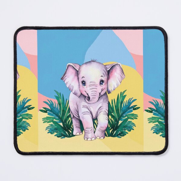Item preview, Cute Elephant. Little elephant, colorful elephant, elephant drawing designed and sold by ElephantVibes.