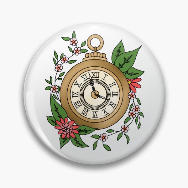 Item preview, Reloj con flores designed and sold by Cryptid-Crafter.