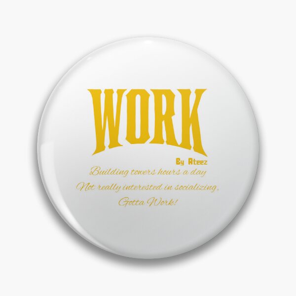 Item preview, Work Quote by Ateez designed and sold by ArtRaftPro.