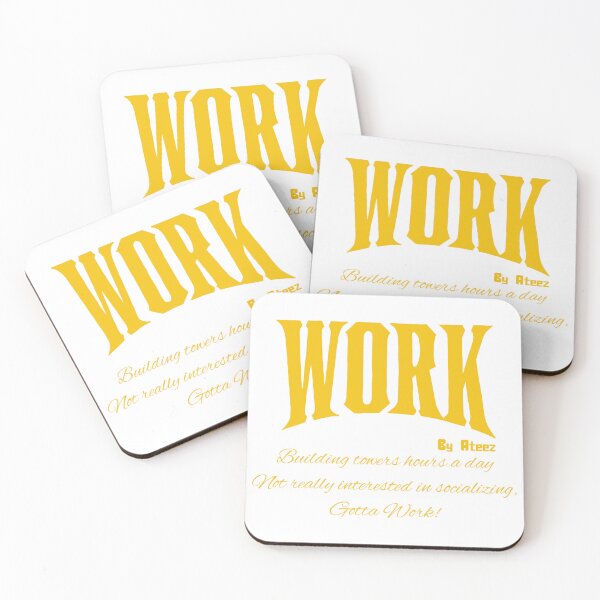 Item preview, Work Quote by Ateez designed and sold by ArtRaftPro.