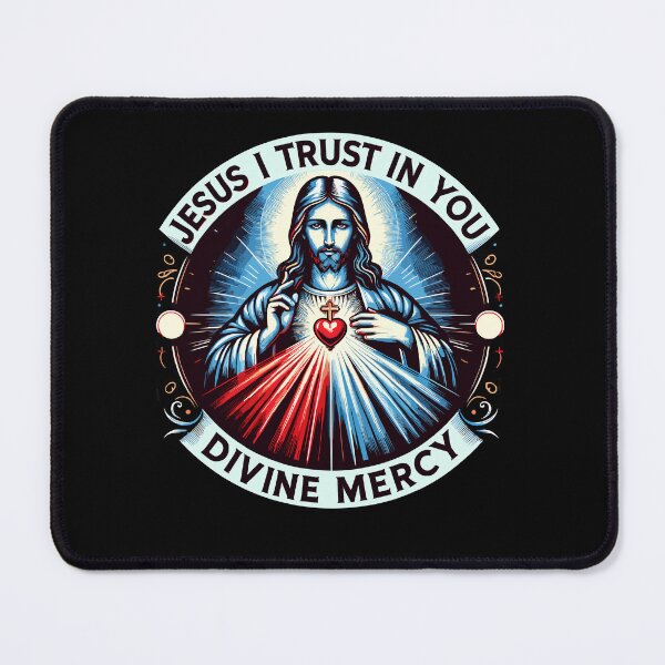 Item preview, Jesus I Trust In You Divine Mercy Catholic Graphic Christian designed and sold by Dressed For Duty.