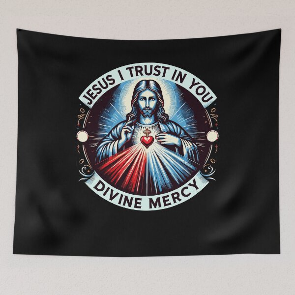 Item preview, Jesus I Trust In You Divine Mercy Catholic Graphic Christian designed and sold by Dressed For  Duty.