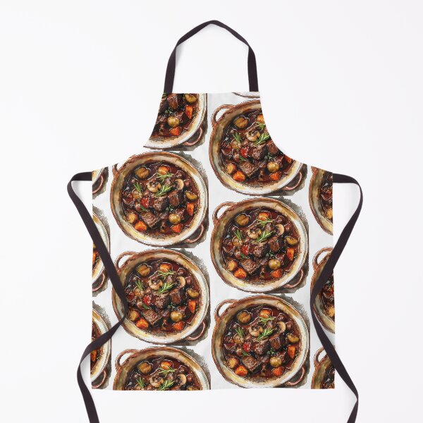 Item preview, Elegant Watercolor Boeuf Bourguignon Sticker - French Cuisine Art designed and sold by Lexa Pix.