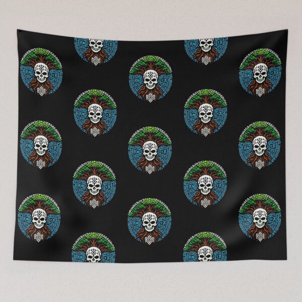 Item preview, Yggdrasil Skull: Pixel Art Norse Mythology designed and sold by Ronny-Owiso.