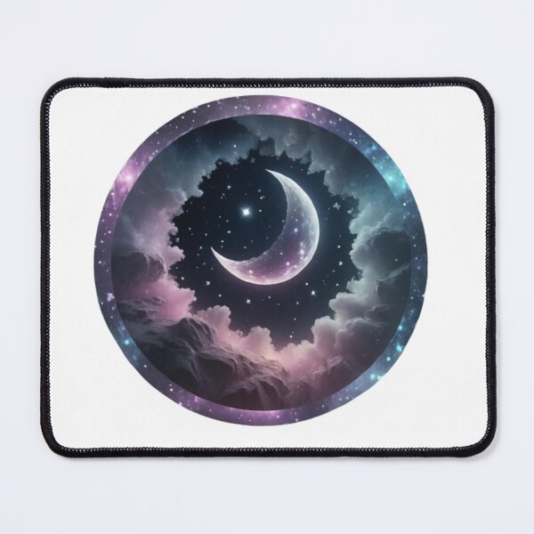 Item preview, Cosmic Crystal Moon and Stars Design designed and sold by EmeraldCauldren.