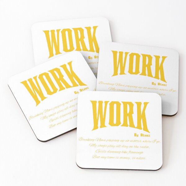 Item preview, Work Quote by Ateez designed and sold by ArtRaftPro.