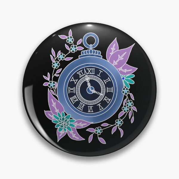 Item preview, Timepiece with Flowers (neon edition) designed and sold by Cryptid-Crafter.