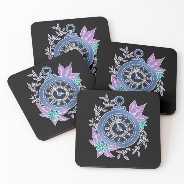 Item preview, Timepiece with Flowers (neon edition) designed and sold by Cryptid-Crafter.