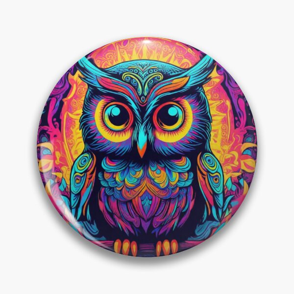 Item preview, Psychedelic Owl  designed and sold by TrendyGalaxy.