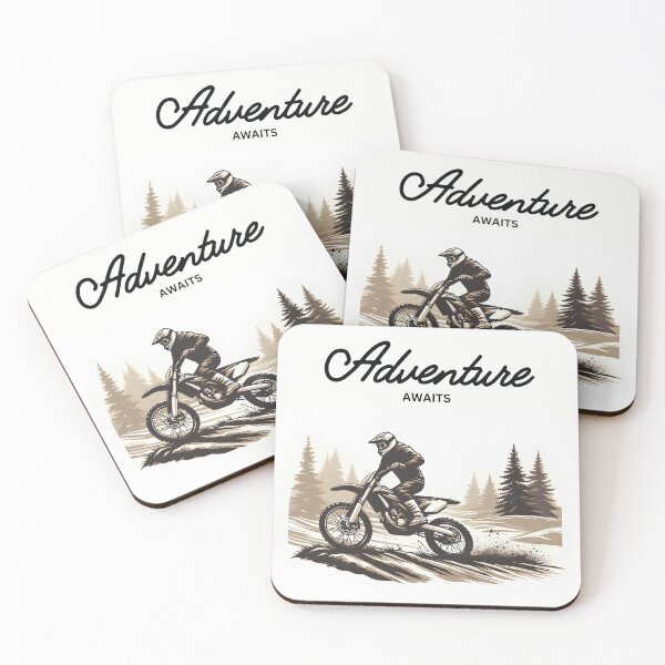 Item preview, Adventure Awaits (Dirtbike) designed and sold by MOTOSHIFT.