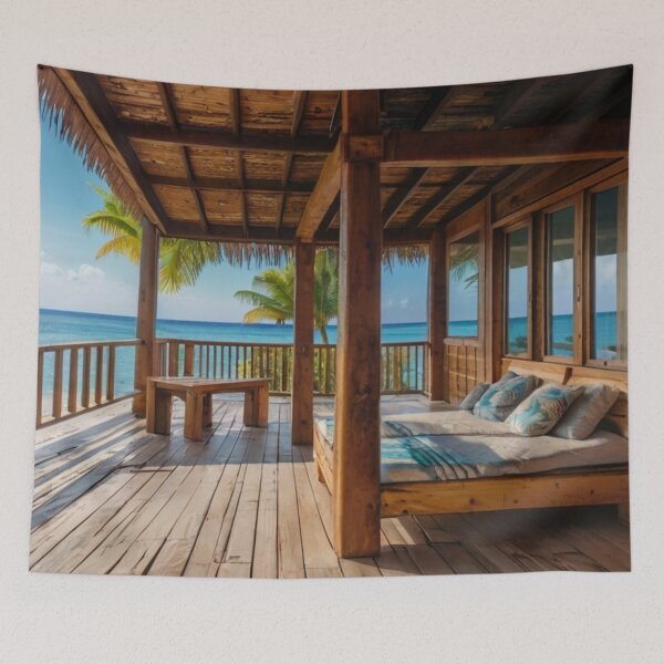 Item preview, Oceanfront Bungalow Serenity designed and sold by BlareBlare.