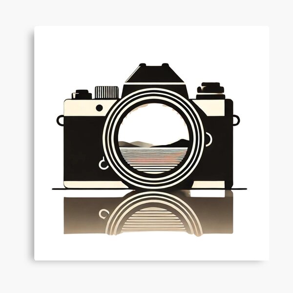 Item preview, Photography Minimalist Camera with Landscape Reflection Design designed and sold by TordableDesigns.