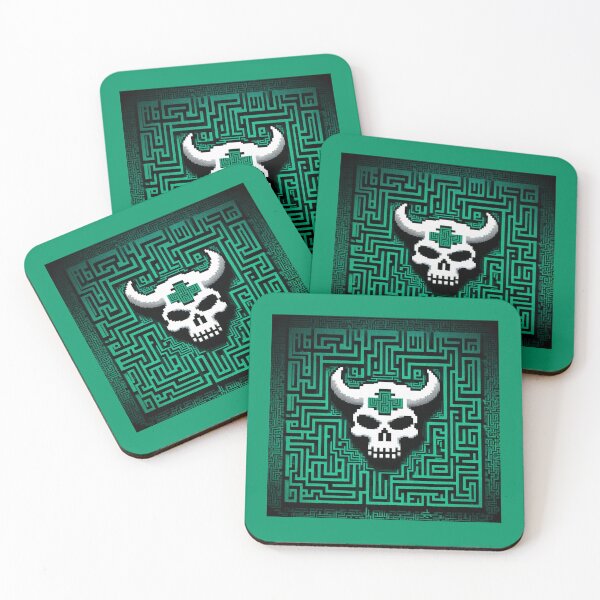 Item preview, Minotaur's Labyrinth: Pixel Art Skull Integration designed and sold by Ronny-Owiso.
