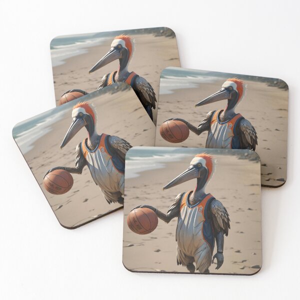 Item preview, Pelican Plays Basketball On The Beach designed and sold by DifferentPOV.