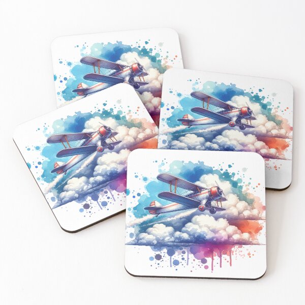 Item preview, Vintage Airplane above clouds designed and sold by InsanseCreation.