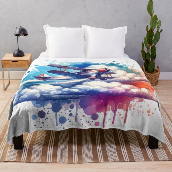Item preview, Vintage Airplane above clouds designed and sold by InsanseCreation.