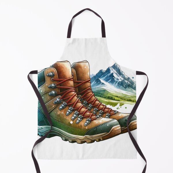 Artikelvorschau, Wanderstiefel Berglandschaft entworfen und verkauft von InsanseCreation.