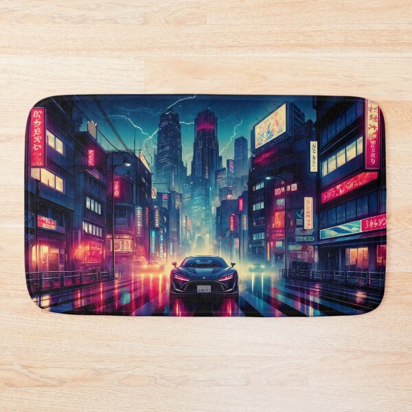Item preview, Futuristic Tokyo with Modern Car designed and sold by h00ch2003.