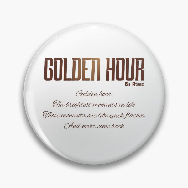 Item preview, Golden Hour Quote by Ateez designed and sold by ArtRaftPro.
