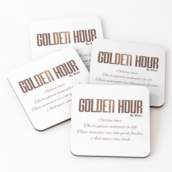 Item preview, Golden Hour Quote by Ateez designed and sold by ArtRaftPro.