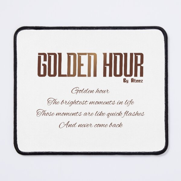 Item preview, Golden Hour Quote by Ateez designed and sold by ArtRaftPro.