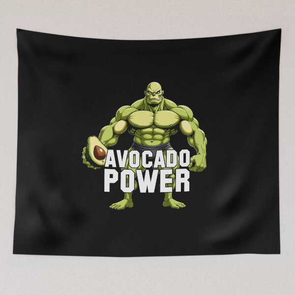 Item preview, Avocado Power Vegan Superfood Muscles Gift designed and sold by Pineapple-Tree.