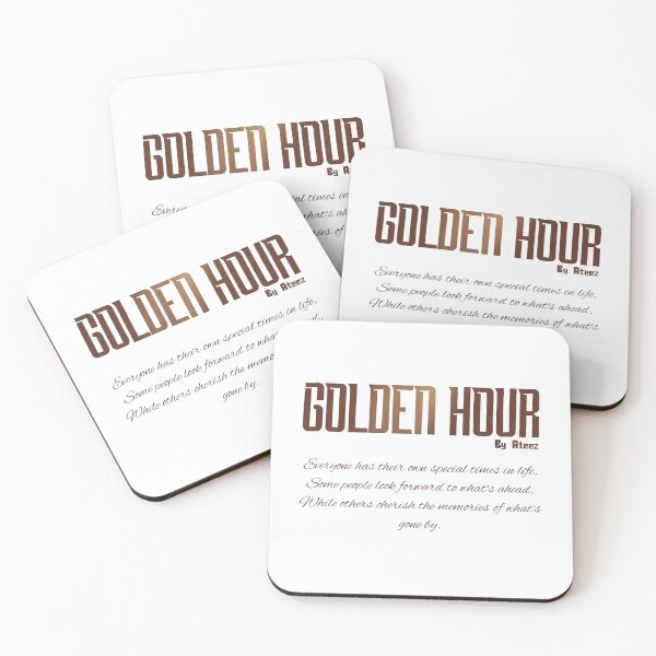 Item preview, Golden Hour Quote by Ateez designed and sold by ArtRaftPro.