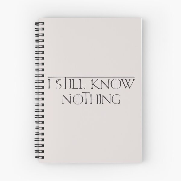 Item preview, I Still Know Nothing designed and sold by Brian Gray.