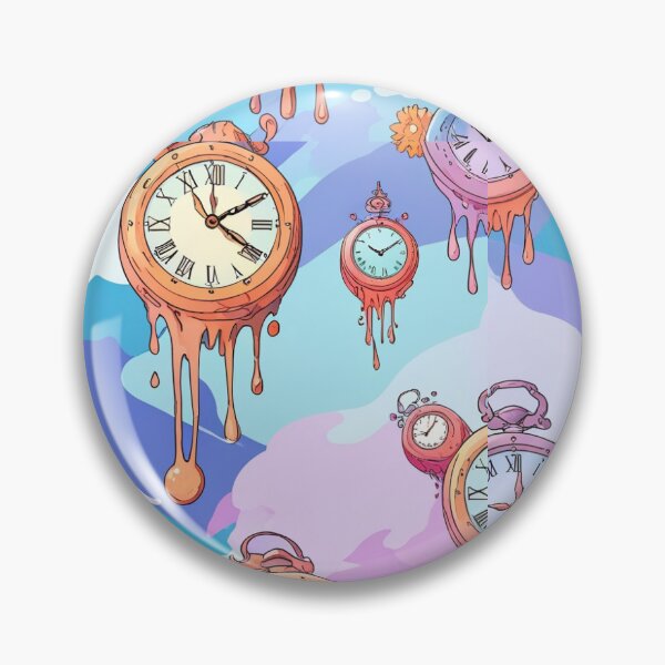 Item preview, Dreamscape Delight: Melting Clocks and Whimsical Elements in Pastel Hues designed and sold by ByKaleido.