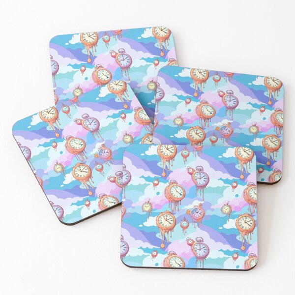 Item preview, Dreamscape Delight: Melting Clocks and Whimsical Elements in Pastel Hues designed and sold by ByKaleido.